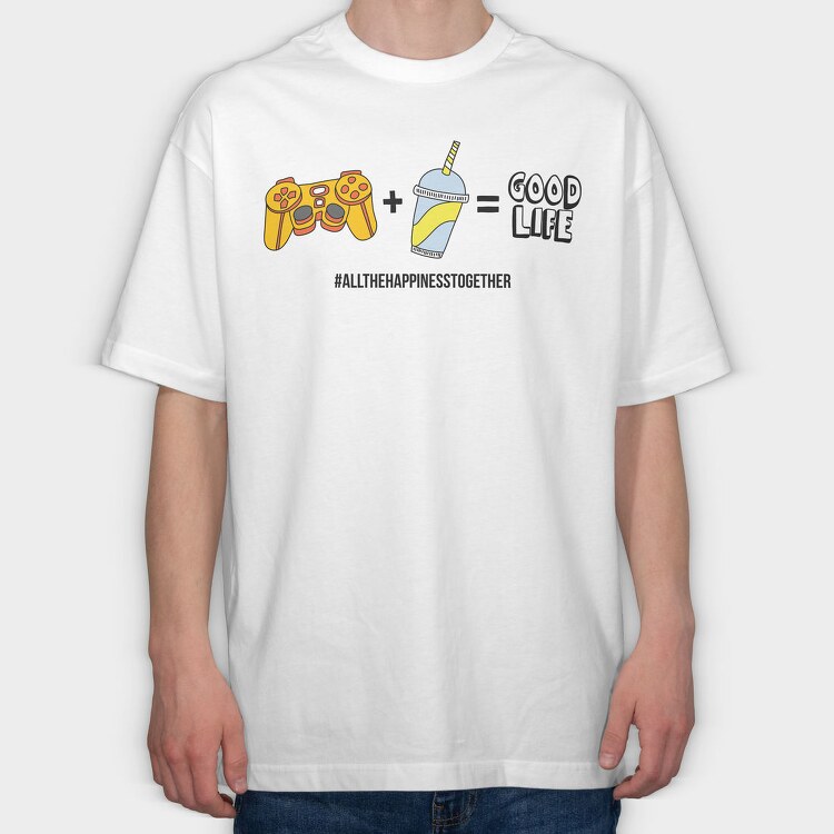 Gamer Juice Life, Tricou Oversize Barbati (Unisex)