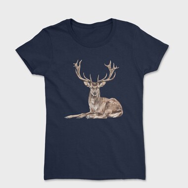 Deer Sitting Calm, Tricou Femei