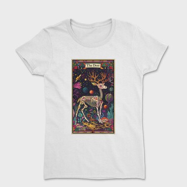 Deer Skeleton Space, Tricou Femei