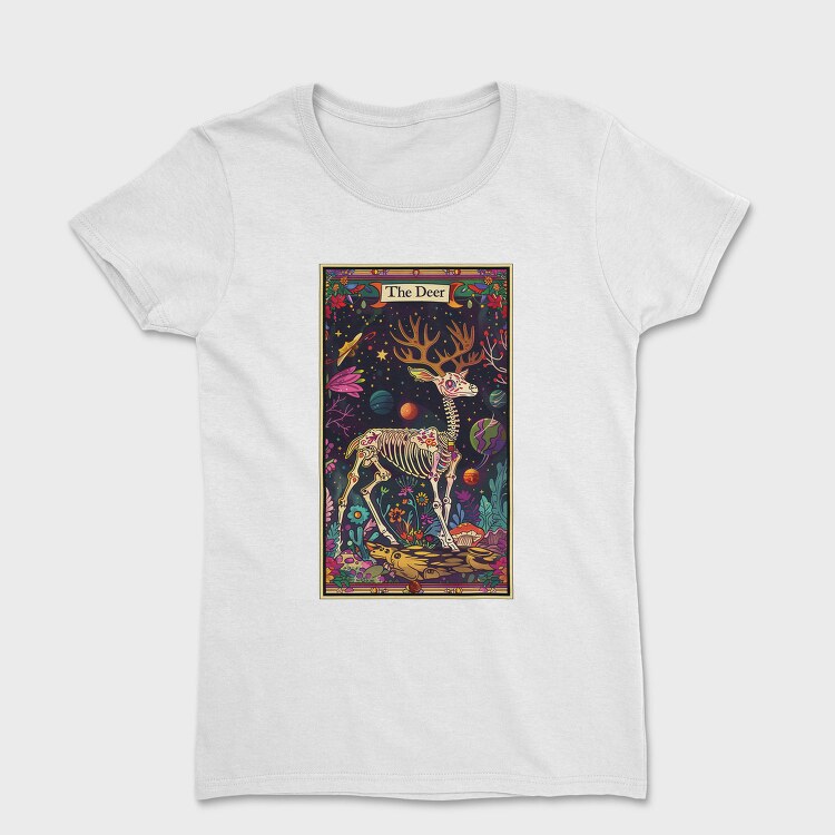Deer Skeleton Space, Tricou Femei