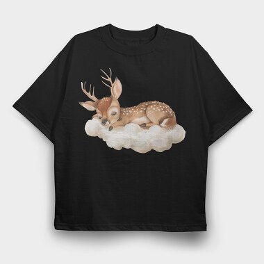 Deer Sleep Cloud, Tricou Oversize Barbati (Unisex)