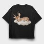 Deer Sleep Cloud, Tricou Oversize Barbati (Unisex)