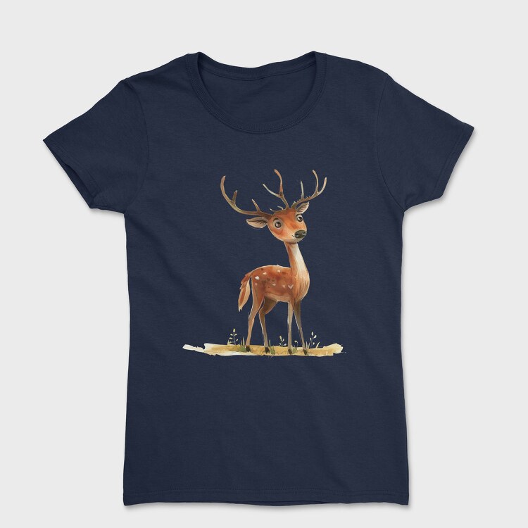 Deer Standing Wise, Tricou Femei