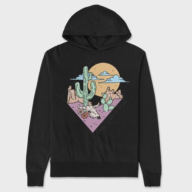 Desert Cactus Adventure, Hanorac Oversize Barbati (Unisex)