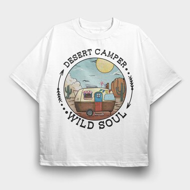 Desert Camping Trip, Tricou Oversize Barbati (Unisex)