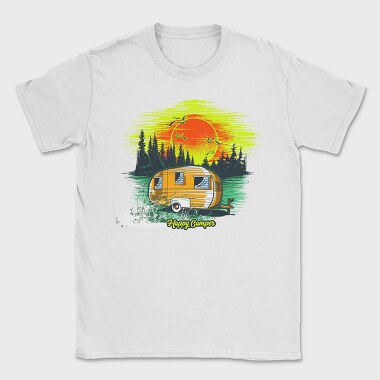 Happy Camper Sunset, Tricou Barbati (Unisex)