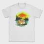 Happy Camper Sunset, Tricou Barbati (Unisex)