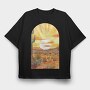 Desert Sunset Lover, Tricou Oversize Barbati (Unisex)