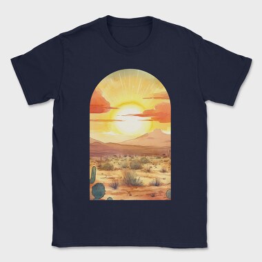 Desert Sunset Night, Tricou Barbati (Unisex)