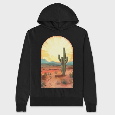 Desert Sunset Saga, Hanorac Oversize Barbati (Unisex)