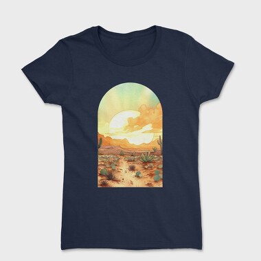 Desert Sunset Vintage, Tricou Femei