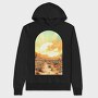 Desert Sunset Vintage, Hanorac Oversize Barbati (Unisex)