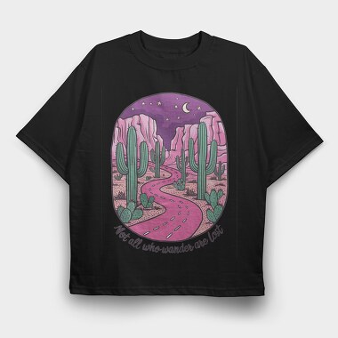 Desert Wanderlust, Tricou Oversize Barbati (Unisex)