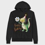 Dino Party Flower, Hanorac Oversize Barbati (Unisex)