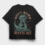 Dinosaur Quote Meme, Tricou Oversize Barbati (Unisex)