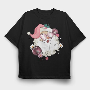 Discosanta Heart Glasses, Tricou Oversize Barbati (Unisex)