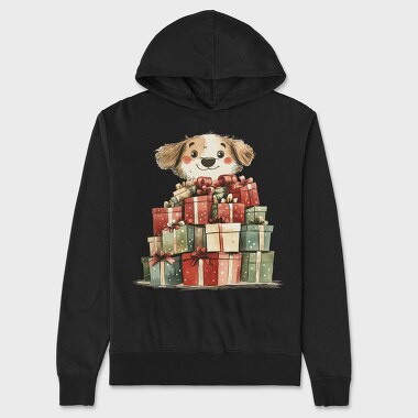 Dog With Gifts, Hanorac Oversize Barbati (Unisex)