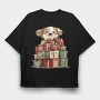 Dog With Gifts, Tricou Oversize Barbati (Unisex)