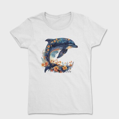 Dolphin Floral Dreams, Tricou Femei