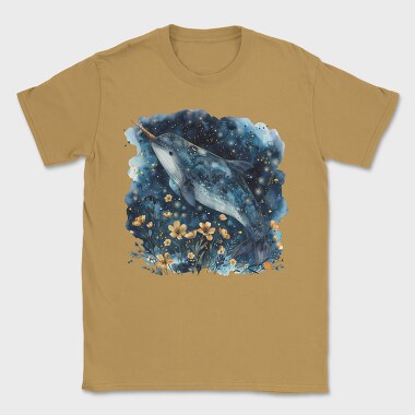 Dolphin Starry Night, Tricou Barbati (Unisex)