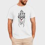 Lets Rock Hand Sign, Tricou Barbati (Unisex)