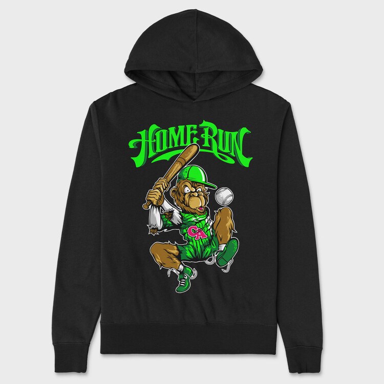 Home Run Bear, Hanorac Oversize Barbati (Unisex)