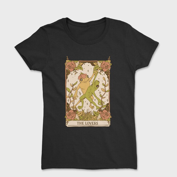 The Lovers Frog Tarot Card, Tricou Femei