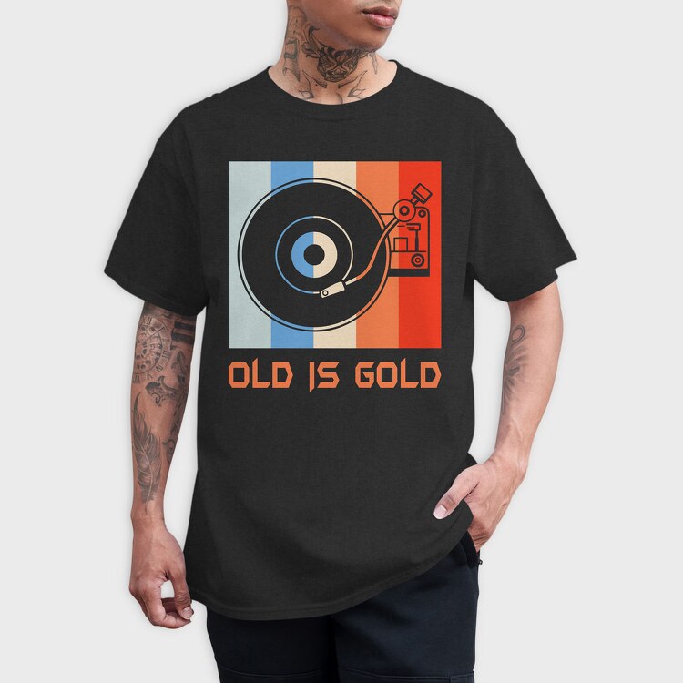 Old Is Gold, Tricou Barbati (Unisex)