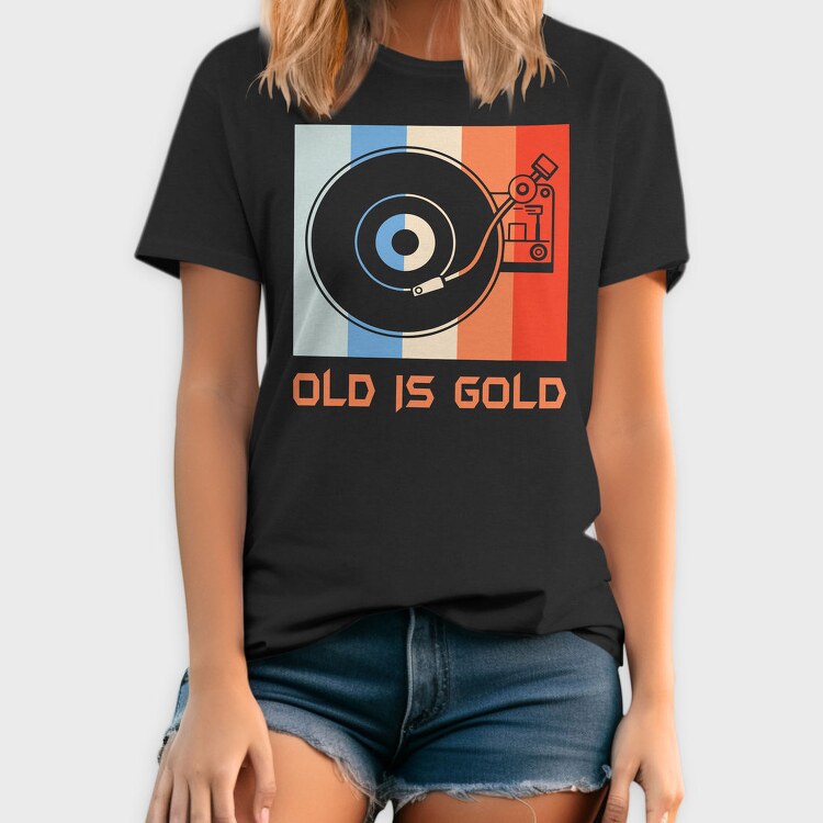 Old Is Gold, Tricou Barbati (Unisex)