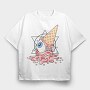 Icecream Skull, Tricou Oversize Barbati (Unisex)