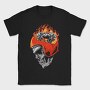 Motorcycle Skull Fire, Tricou Barbati (Unisex)