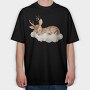 Deer Sleep Cloud, Tricou Oversize Barbati (Unisex)