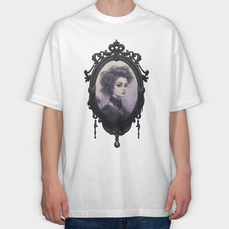 Dark Gothic Mirror, Tricou Oversize Barbati (Unisex)