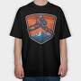 Mountain Bike Rider, Tricou Oversize Barbati (Unisex)