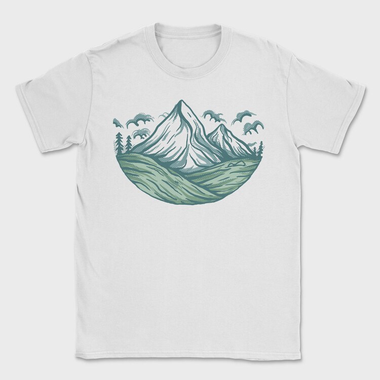 Mountain Wave, Tricou Barbati (Unisex)