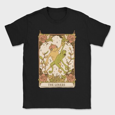 The Lovers Frog Tarot Card, Tricou Barbati (Unisex)