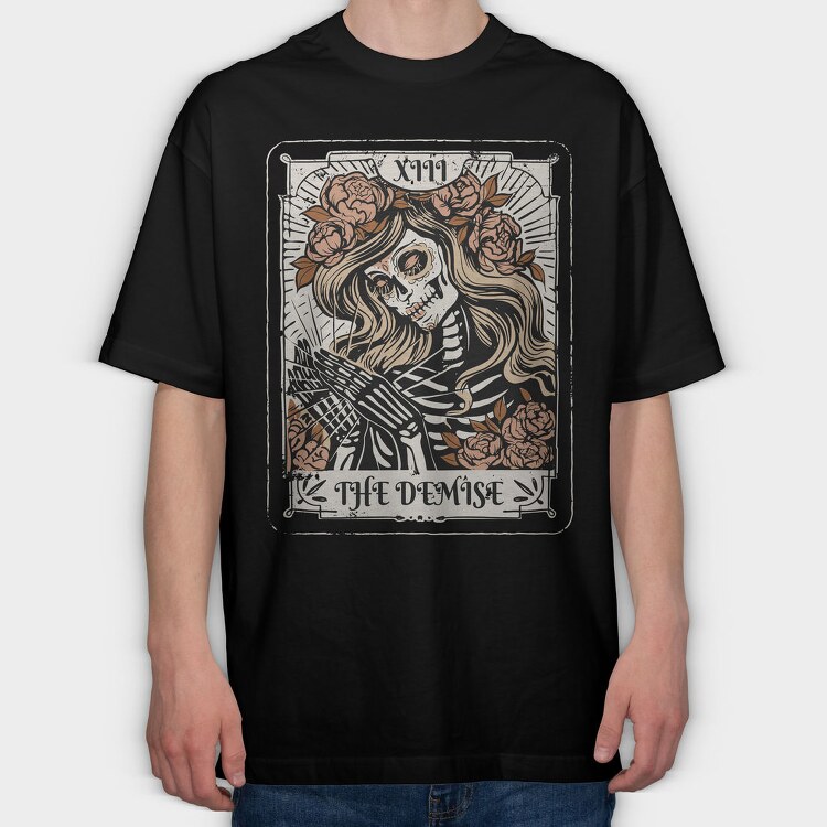 The Demised Trot Card, Tricou Oversize Barbati (Unisex)