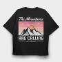 Mountain Moon Star, Tricou Oversize Barbati (Unisex)