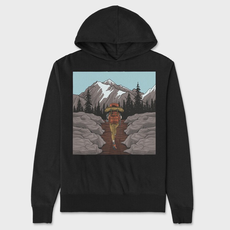 Mountain Trekker, Hanorac Oversize Barbati (Unisex)