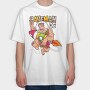 Caveman Rocket Ship, Tricou Oversize Barbati (Unisex)
