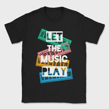 Music Keys Stack, Tricou Barbati (Unisex)