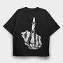 Neon Wolf Howl 9, Tricou Oversize Barbati (Unisex)