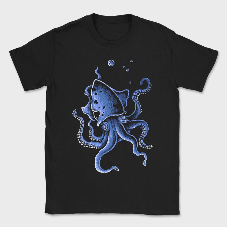 Octopus Splash, Tricou Barbati (Unisex)
