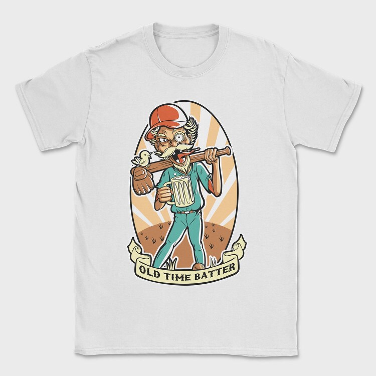 Old Time Batter, Tricou Barbati (Unisex)