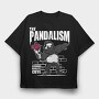 Panda Bouquet Vibes, Tricou Oversize Barbati (Unisex)