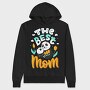 Panda Mom Tulips, Hanorac Oversize Barbati (Unisex)