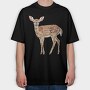 Deer Fawn Spot, Tricou Oversize Barbati (Unisex)