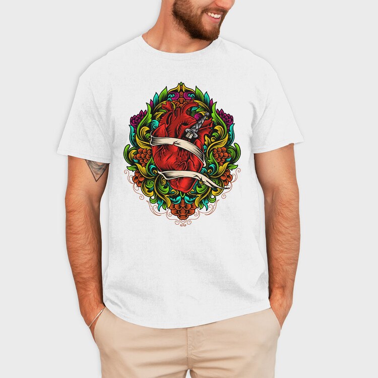 Heart Beast Roar, Tricou Barbati (Unisex)