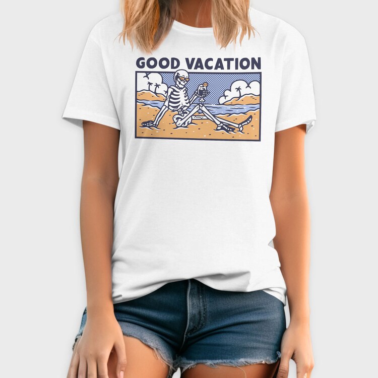 Skeleton Vacation, Tricou Barbati (Unisex)