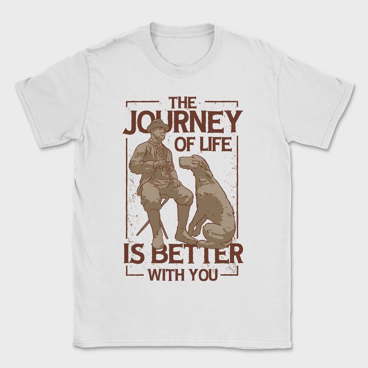 The Journey of Life Dog, Tricou Barbati (Unisex)